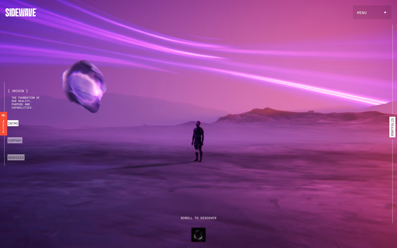Sidewave — full website design screenshot